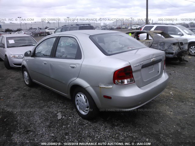 KL1TD52645B308713 - 2005 CHEVROLET AVEO LS GRAY photo 3