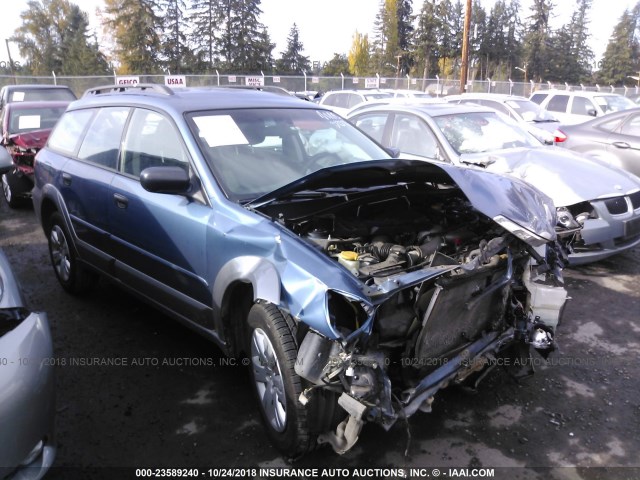 4S4BP60C486353959 - 2008 SUBARU OUTBACK BLUE photo 1