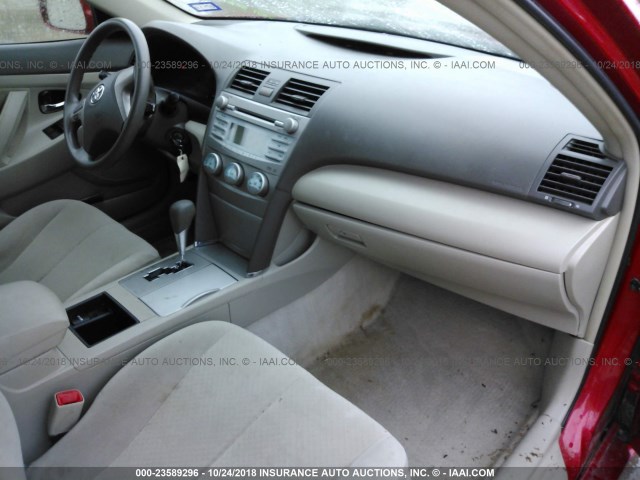 4T1BE46K59U352244 - 2009 TOYOTA CAMRY SE/LE/XLE წითელი ფოტო 5