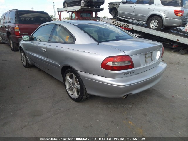 YV1NK53D61J024868 - 2001 VOLVO C70 TURBO SILVER photo 3