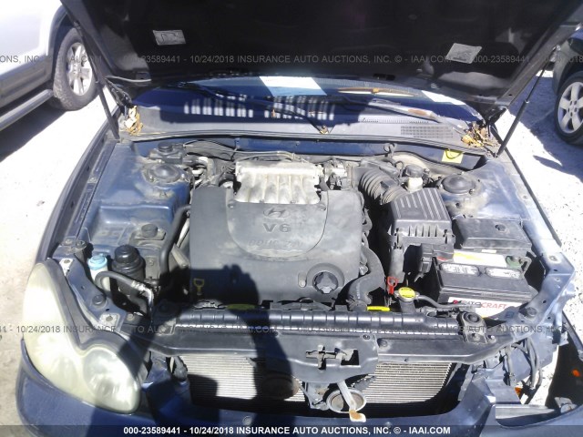 KMHWF35H13A881729 - 2003 HYUNDAI SONATA GLS/LX BLUE photo 6