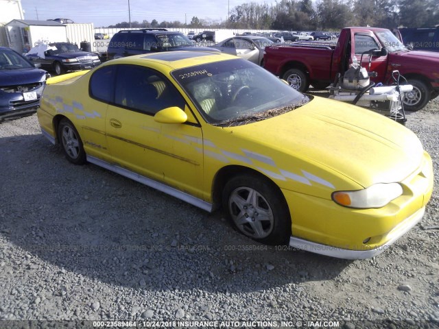 2G1WX15K629319880 - 2002 CHEVROLET MONTE CARLO SS ყვითელი ფოტო 1