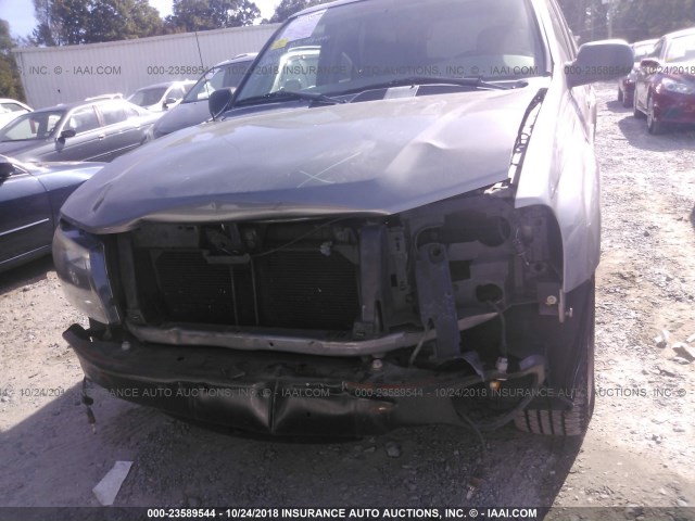 1GNDS13S662241872 - 2006 CHEVROLET TRAILBLAZER LS/LT SILVER photo 6