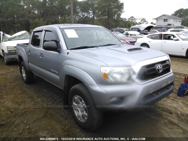 3TMJU4GN9FM176326 - 2015 TOYOTA TACOMA DOUBLE CAB PRERUNNER SILVER photo 1