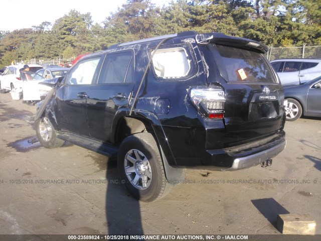 JTEBU5JR0G5354665 - 2016 TOYOTA 4RUNNER SR5 PREM/LTDL/TRAIL/TRD BLACK photo 3