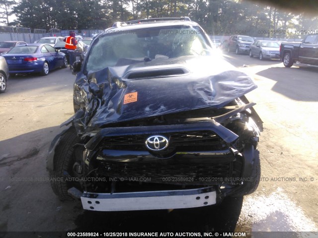 JTEBU5JR0G5354665 - 2016 TOYOTA 4RUNNER SR5 PREM/LTDL/TRAIL/TRD BLACK photo 6