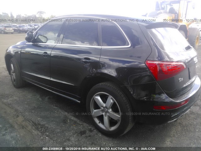 WA1DKAFP8CA119364 - 2012 AUDI Q5 PREMIUM PLUS BLACK photo 3