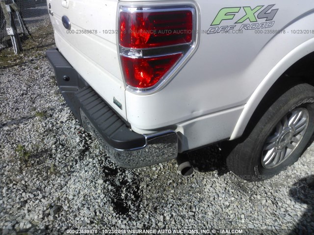 1FTFW1EV6AFB21472 - 2010 FORD F150 SUPERCREW WHITE photo 6