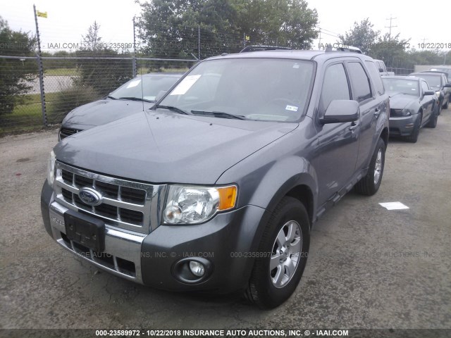 1FMCU04G59KB15019 - 2009 FORD ESCAPE LIMITED GRAY photo 2