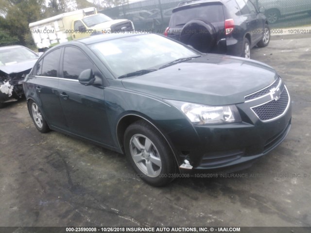 1G1PC5SB7E7254202 - 2014 CHEVROLET CRUZE LT GREEN photo 1