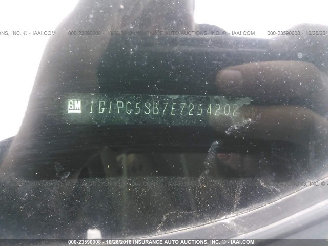 1G1PC5SB7E7254202 - 2014 CHEVROLET CRUZE LT GREEN photo 9