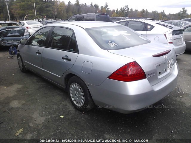 1HGCM561X6A183667 - 2006 HONDA ACCORD VALUE SILVER photo 3