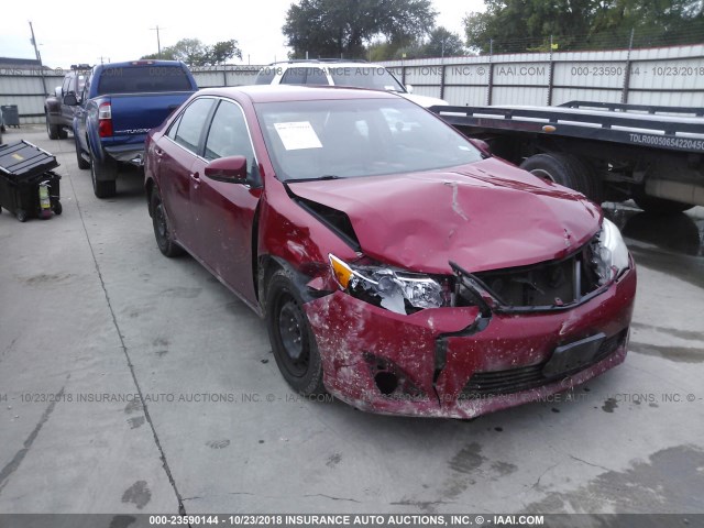 4T4BF1FK9CR199716 - 2012 TOYOTA CAMRY SE/LE/XLE წითელი ფოტო 1