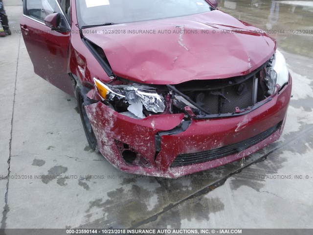 4T4BF1FK9CR199716 - 2012 TOYOTA CAMRY SE/LE/XLE წითელი ფოტო 6