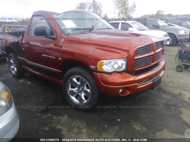 1D7HU16D25J587090 - 2005 DODGE RAM 1500 ST/SLT ORANGE photo 1