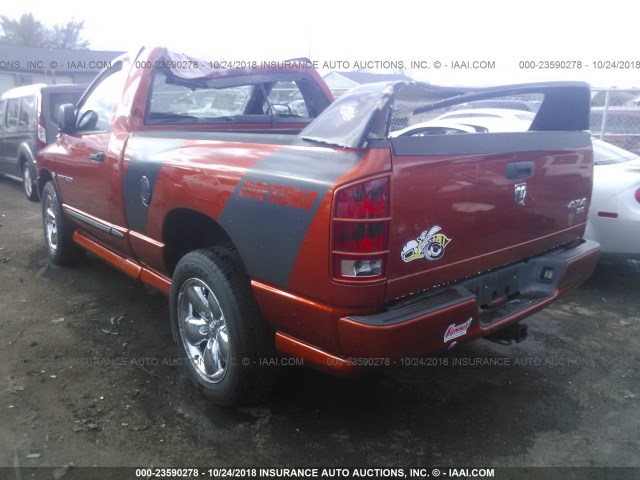 1D7HU16D25J587090 - 2005 DODGE RAM 1500 ST/SLT ORANGE photo 3
