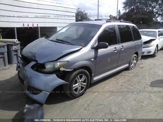 JM3LW28AX40504038 - 2004 MAZDA MPV WAGON GRAY photo 2