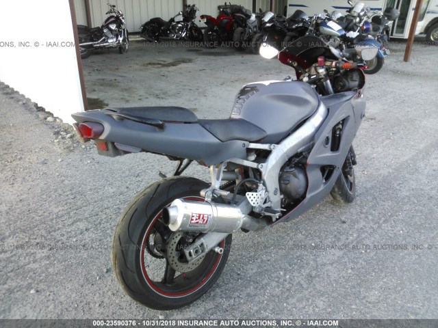 JKAZX4J147A068835 - 2007 KAWASAKI ZX600 J1 GRAY photo 4