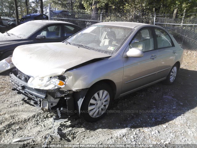 KNAFE121675387316 - 2007 KIA SPECTRA EX/LX TAN photo 2