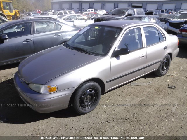 1Y1SK52862Z403137 - 2002 CHEVROLET GEO PRIZM LSI TAN photo 2