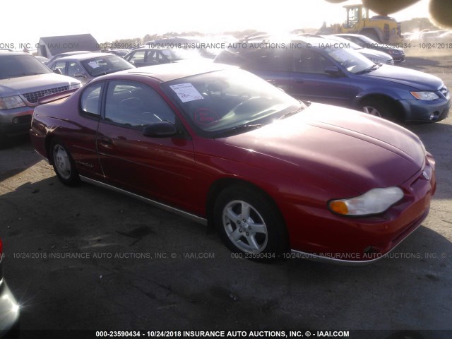 2G1WX12K639244829 - 2003 CHEVROLET MONTE CARLO SS RED photo 1