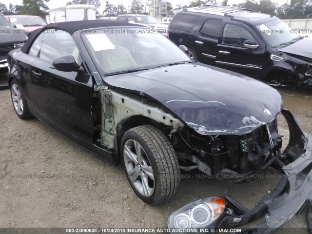 WBAUL7C54BVM80426 - 2011 BMW 128 I BLACK photo 1