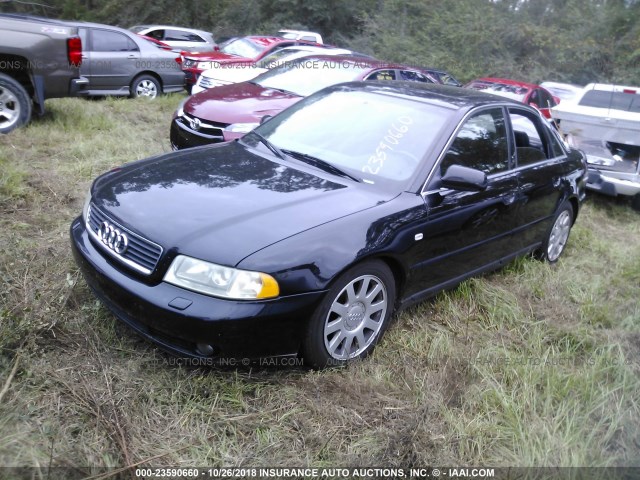 WAUDH68D21A142802 - 2001 AUDI A4 2.8 QUATTRO BLACK photo 2