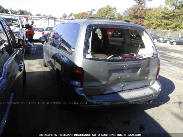 2FMZA51453BB00838 - 2003 FORD WINDSTAR LX GRAY photo 3