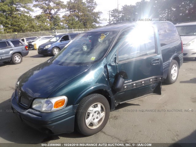 1GMDU06EXXD272109 - 1999 PONTIAC MONTANA / TRANS S  TEAL photo 2