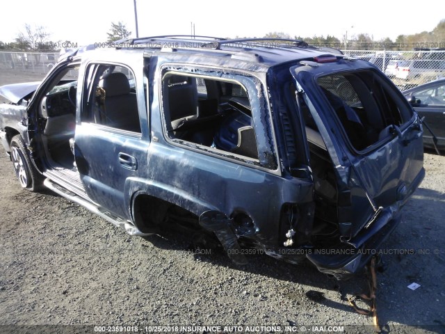 1GNEK13T26J106522 - 2006 CHEVROLET TAHOE K1500 BLUE photo 3