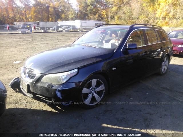 WBANN73516CN02110 - 2006 BMW 530 XIT BLACK photo 2