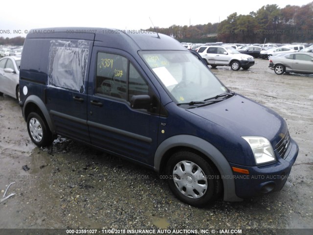 NM0LS6BN7DT127445 - 2013 FORD TRANSIT CONNECT XLT BLUE photo 1