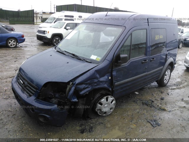 NM0LS6BN7DT127445 - 2013 FORD TRANSIT CONNECT XLT BLUE photo 2