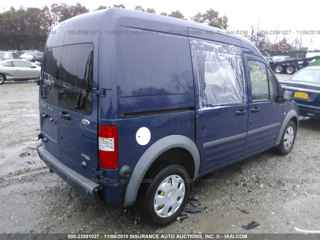 NM0LS6BN7DT127445 - 2013 FORD TRANSIT CONNECT XLT BLUE photo 4