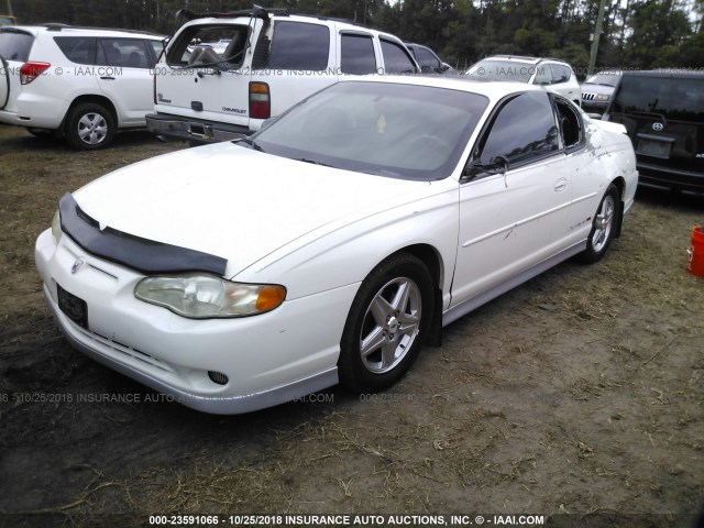 2G1WZ121649141137 - 2004 CHEVROLET MONTE CARLO SS SUPERCHARGED WHITE photo 2
