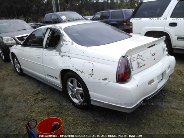 2G1WZ121649141137 - 2004 CHEVROLET MONTE CARLO SS SUPERCHARGED WHITE photo 3