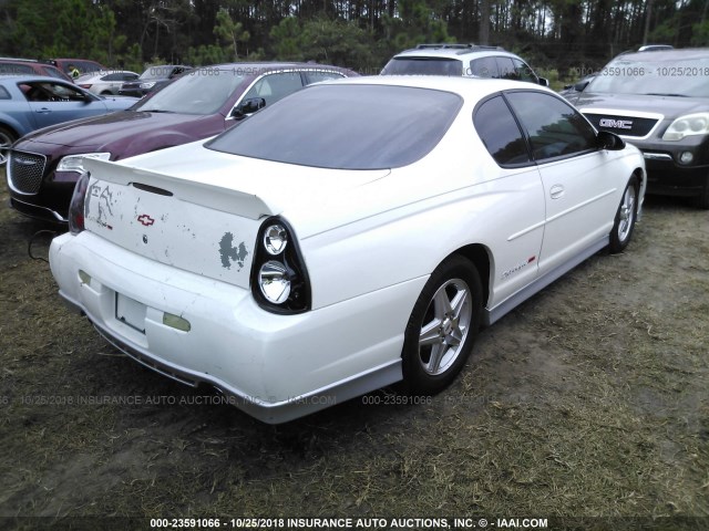 2G1WZ121649141137 - 2004 CHEVROLET MONTE CARLO SS SUPERCHARGED WHITE photo 4