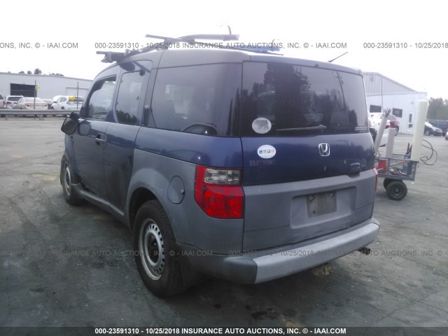 5J6YH18213L000822 - 2003 HONDA ELEMENT DX Dark Blue photo 3