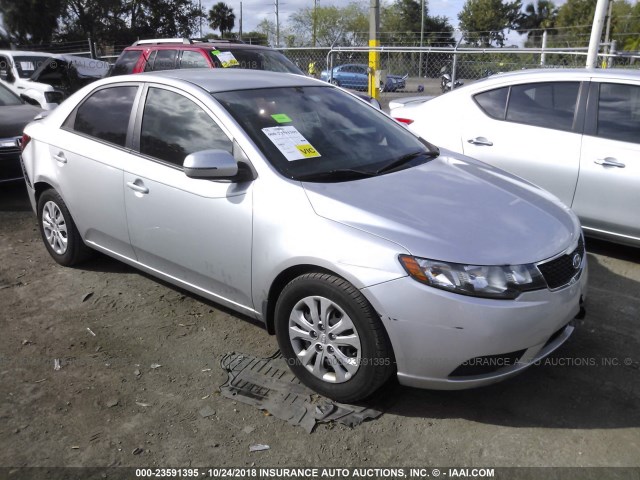 KNAFU4A2XC5606089 - 2012 KIA FORTE EX SILVER photo 1