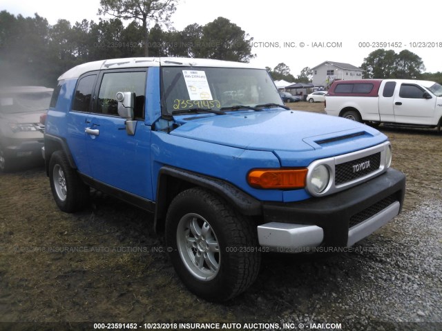 JTEZU11F970011623 - 2007 TOYOTA FJ CRUISER BLUE photo 1