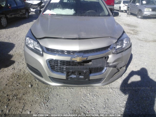 1G11B5SL2FF234321 - 2015 CHEVROLET MALIBU LS თაფლისფერი ფოტო 6
