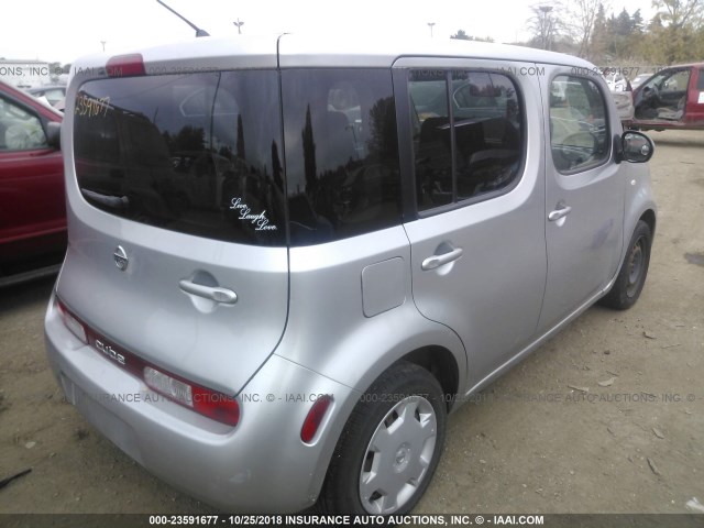 JN8AZ2KR0AT152379 - 2010 NISSAN CUBE S/SL/KROM SILVER photo 4