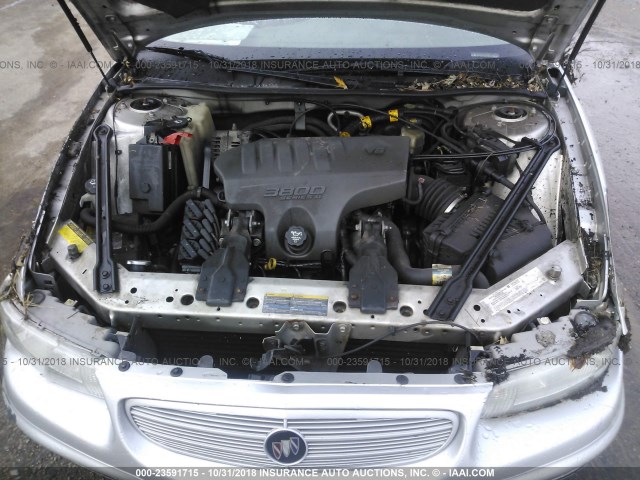 2G4WB55K841176280 - 2004 BUICK REGAL LS SILVER photo 10