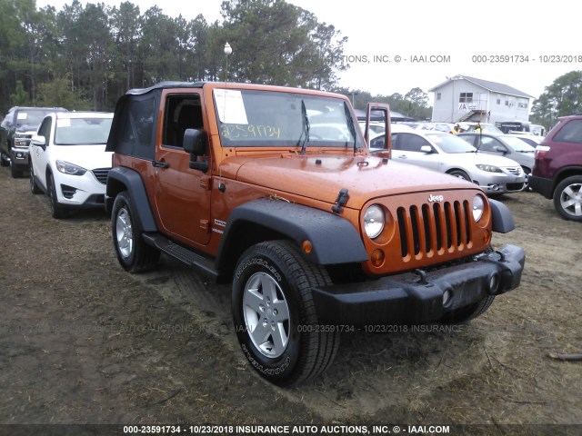 1J4AA2D17BL522992 - 2011 JEEP WRANGLER SPORT ORANGE photo 1