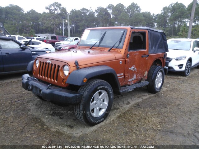 1J4AA2D17BL522992 - 2011 JEEP WRANGLER SPORT Նարնջագույն լուսանկար 2