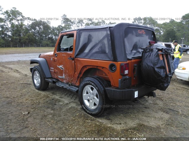 1J4AA2D17BL522992 - 2011 JEEP WRANGLER SPORT Նարնջագույն լուսանկար 3