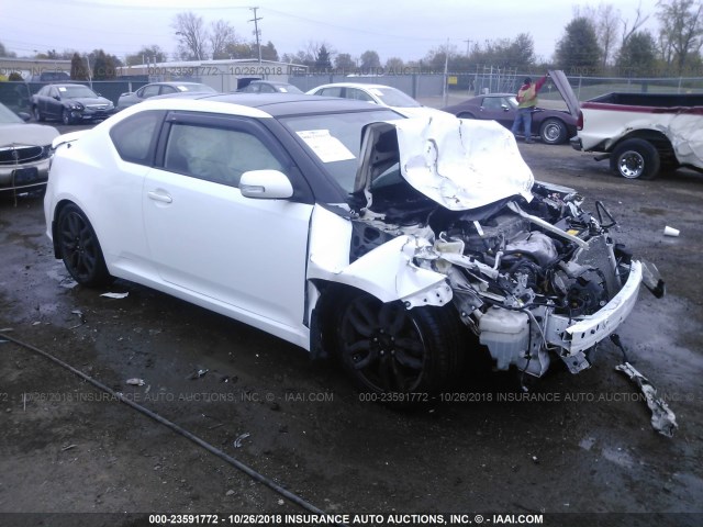 JTKJF5C72E3082174 - 2014 TOYOTA SCION TC WHITE photo 1