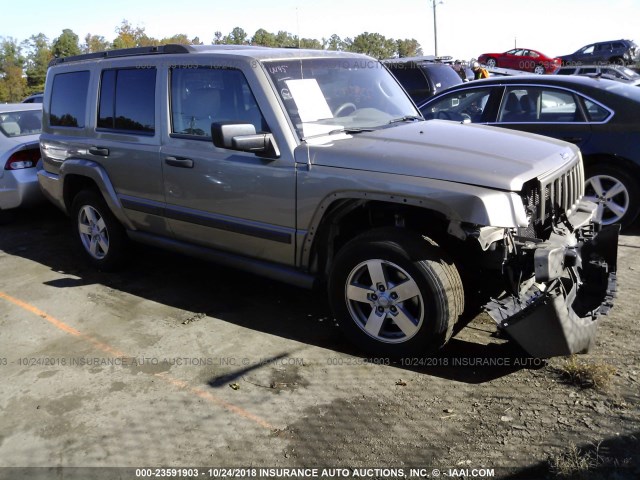 1J8HG48N96C231873 - 2006 JEEP COMMANDER GOLD photo 1