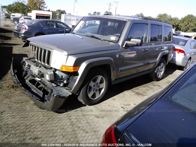 1J8HG48N96C231873 - 2006 JEEP COMMANDER GOLD photo 2