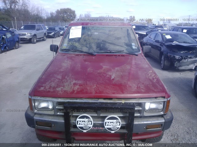 JT3VN66W8K0035107 - 1989 TOYOTA 4RUNNER VN66 SR5 RED photo 6